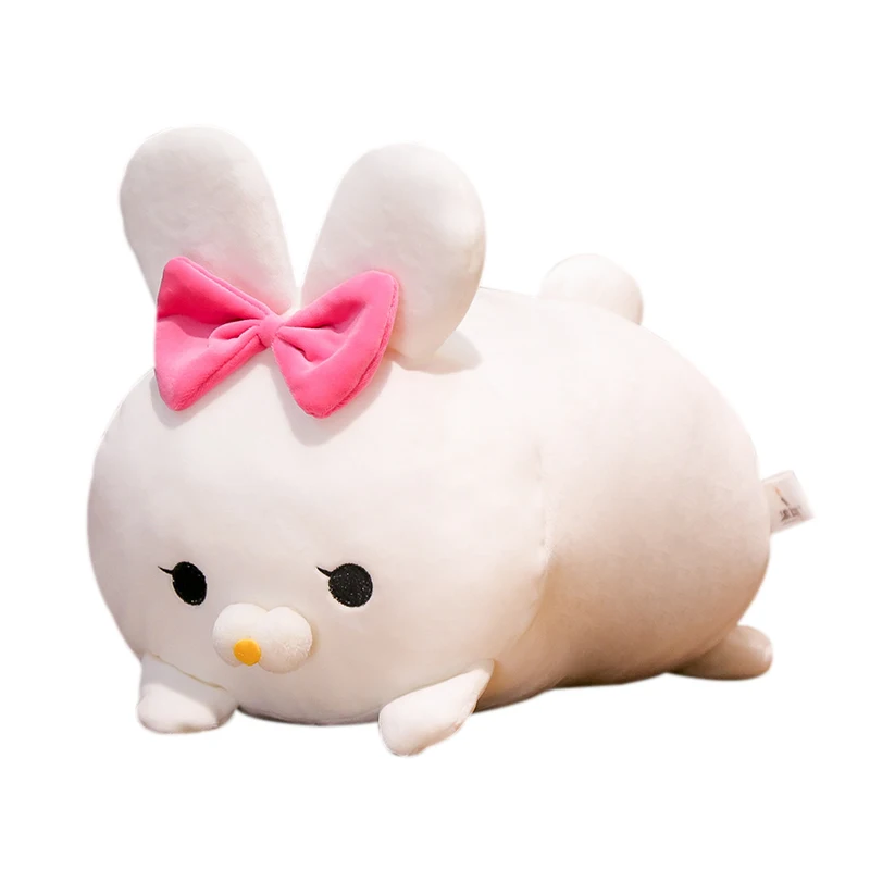 

Soft 30/40CM Lovely Long Ear Soft Plush Toy Rabbit On Bed Sleeping Pillow Cushion Gifts Kids Birthday Gift Dolls
