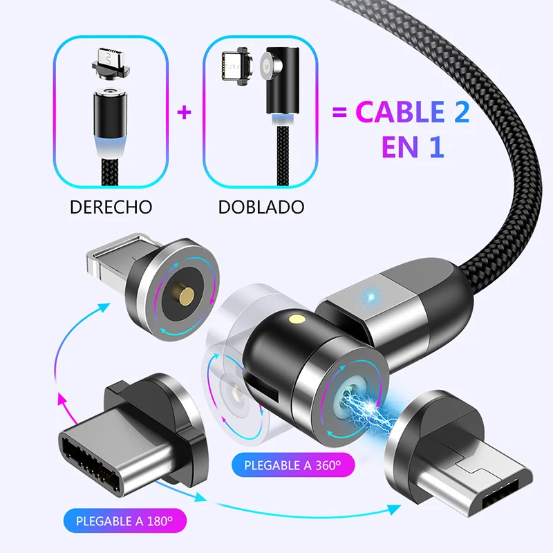 

Магнитный кабель Micro USB Type-C для быстрой зарядки телефона, магнитное зарядное устройство для iPhone 12, 11, 7, Huawei, Xiaomi Mi, Samsung, LG, One Plus