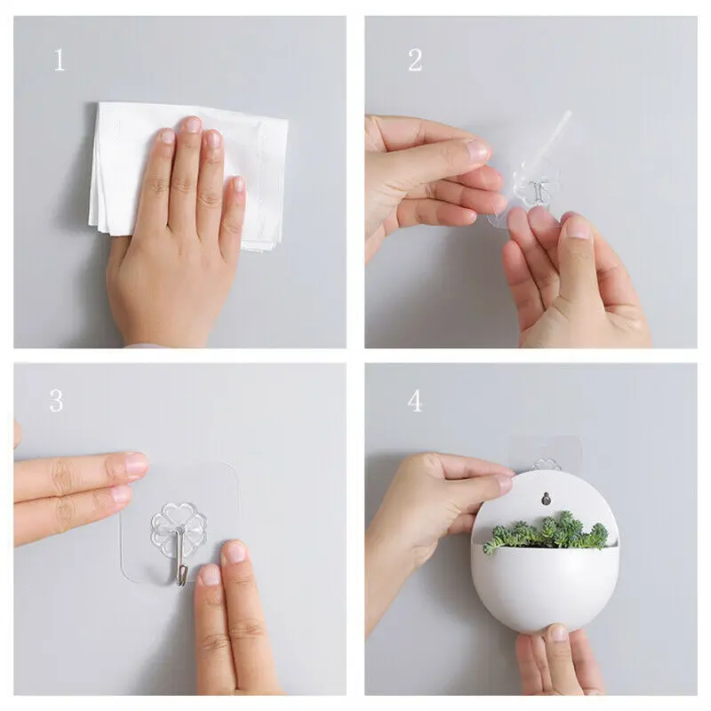 Горшок для растений в помещении Пластик настенный вазон висит цветы круглый стол