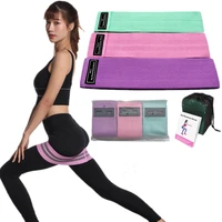150 lbs resistance bands 3 piece set fitness hip loop rubber hanging belt workout exercise teraband pilates set for gym training