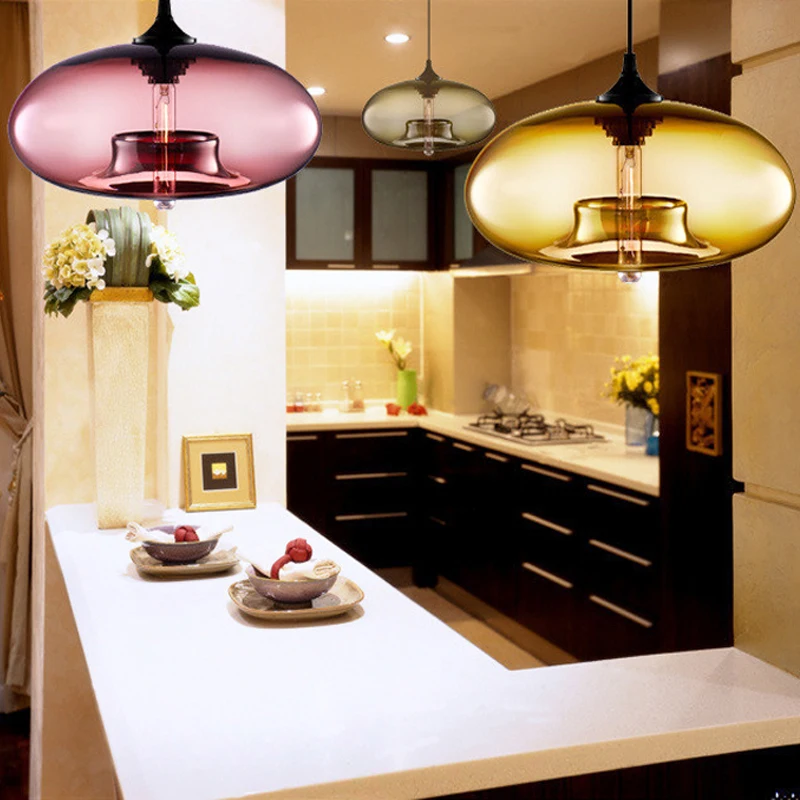 Светодиодный Скандинавское украшение современное искусство подвесной цветной