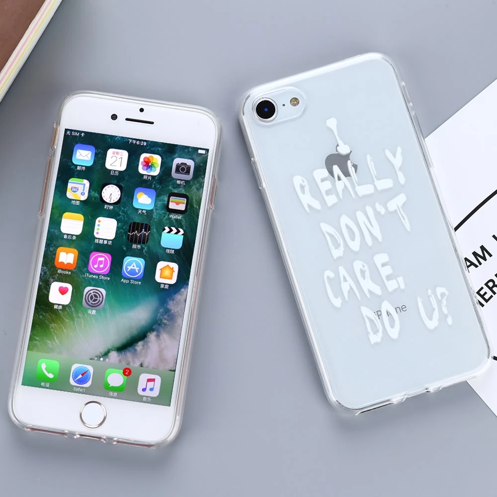 L-FADNUT модный Забавный чехол для iPhone X Xs тонкий милый бампер 7 8 6 6S Plus Мягкий ТПУ
