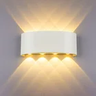 Уличный водонепроницаемый настенный светодиодный светильник Thrisdar, садовая настенная лампа для балкона, коридора, коридора, прихожей, входной двери, наружный настенный светильник, 4 Вт, 6 Вт, 8 Вт, 12 Вт