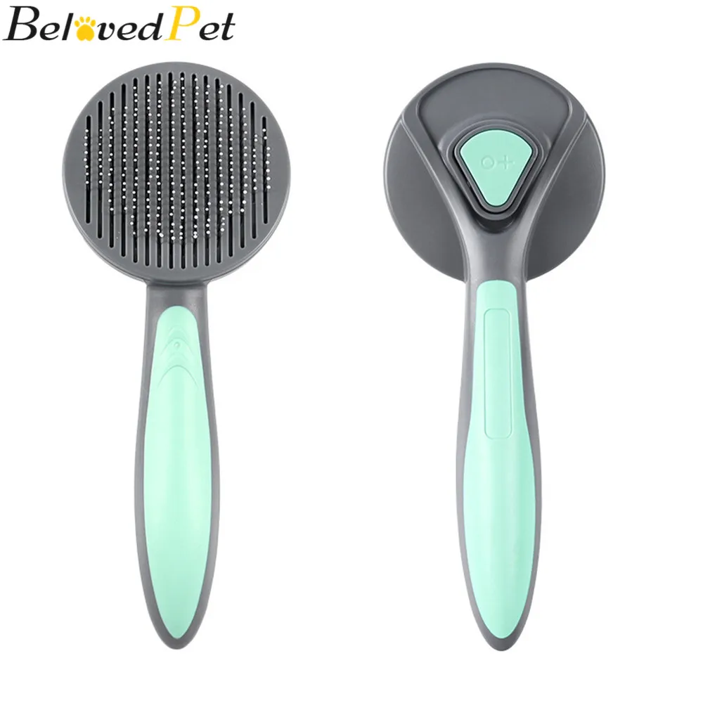 Расческа для ухода за домашними животными инструмент с одной кнопкой