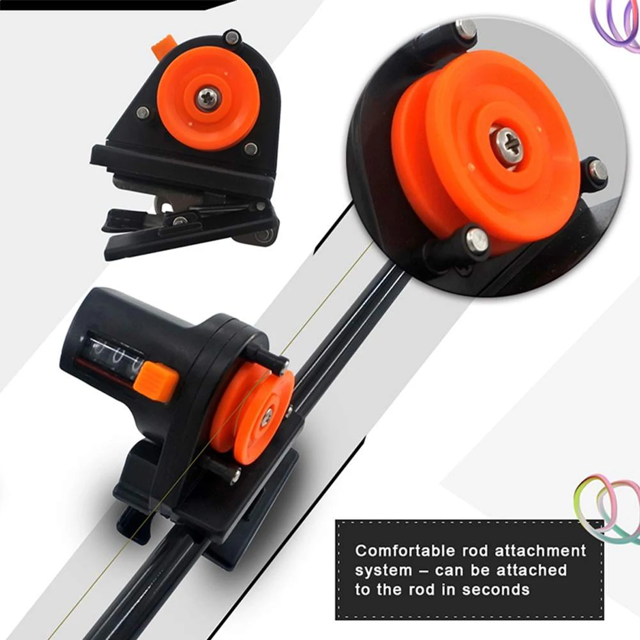 

2021 New Fishing Line Counter Portable Fishing Line Depth Finder Counter Fishing Tool Tackle Length Gauge Tackle Tool 0-999M