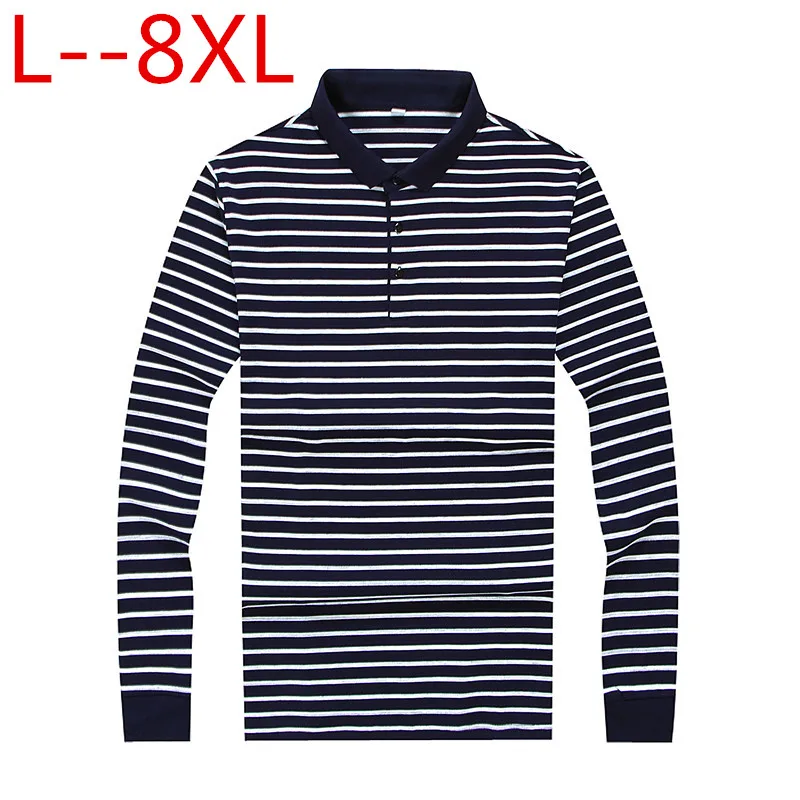 

Spring 10XL 5XL 8XL 6XL autumn Mens Male Turn-down Collar Cotton POLO Shirt Men Long Sleeve Letters Embroidered Tees