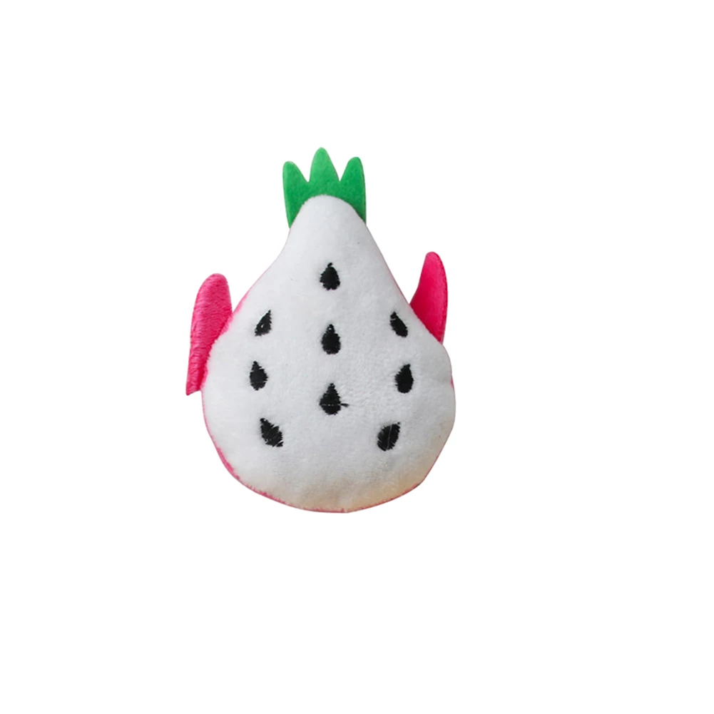 Игрушка для жевания со звуком щенков и собак фрукты овощи курица барабан пищащая