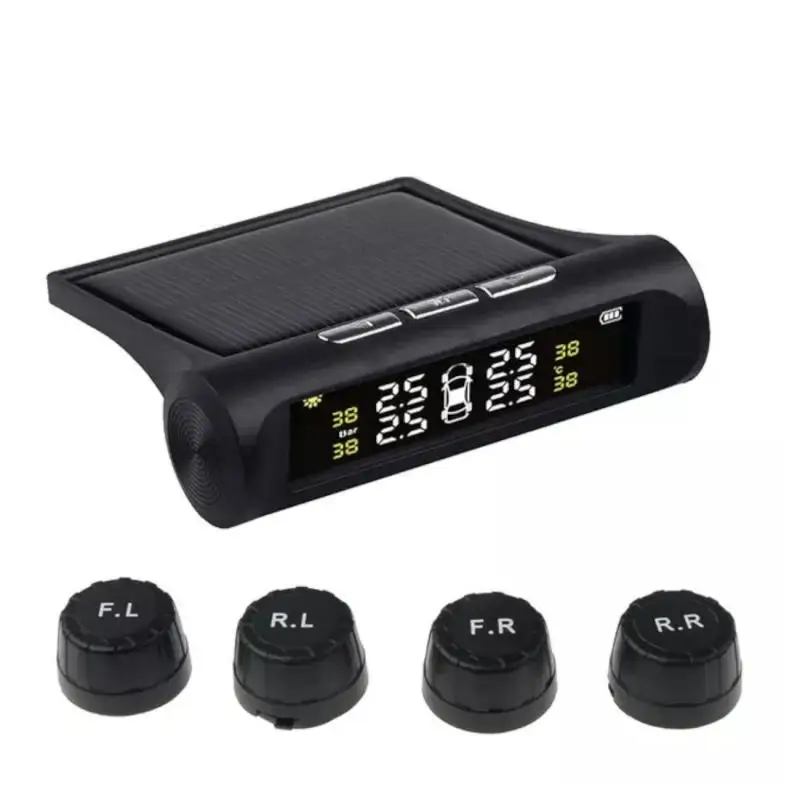 Датчик давления в шинах автомобиля беспроводная система контроля с ЖК-дисплеем |