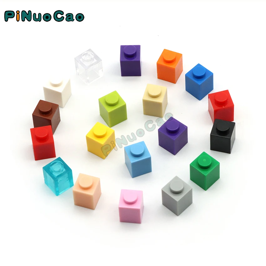 

PINUOCAO 3005 Thick 1x1 Building Blocks 60pcs/bag 17Colors Compatible with logo Educational Construction Assemblage Brick Toy