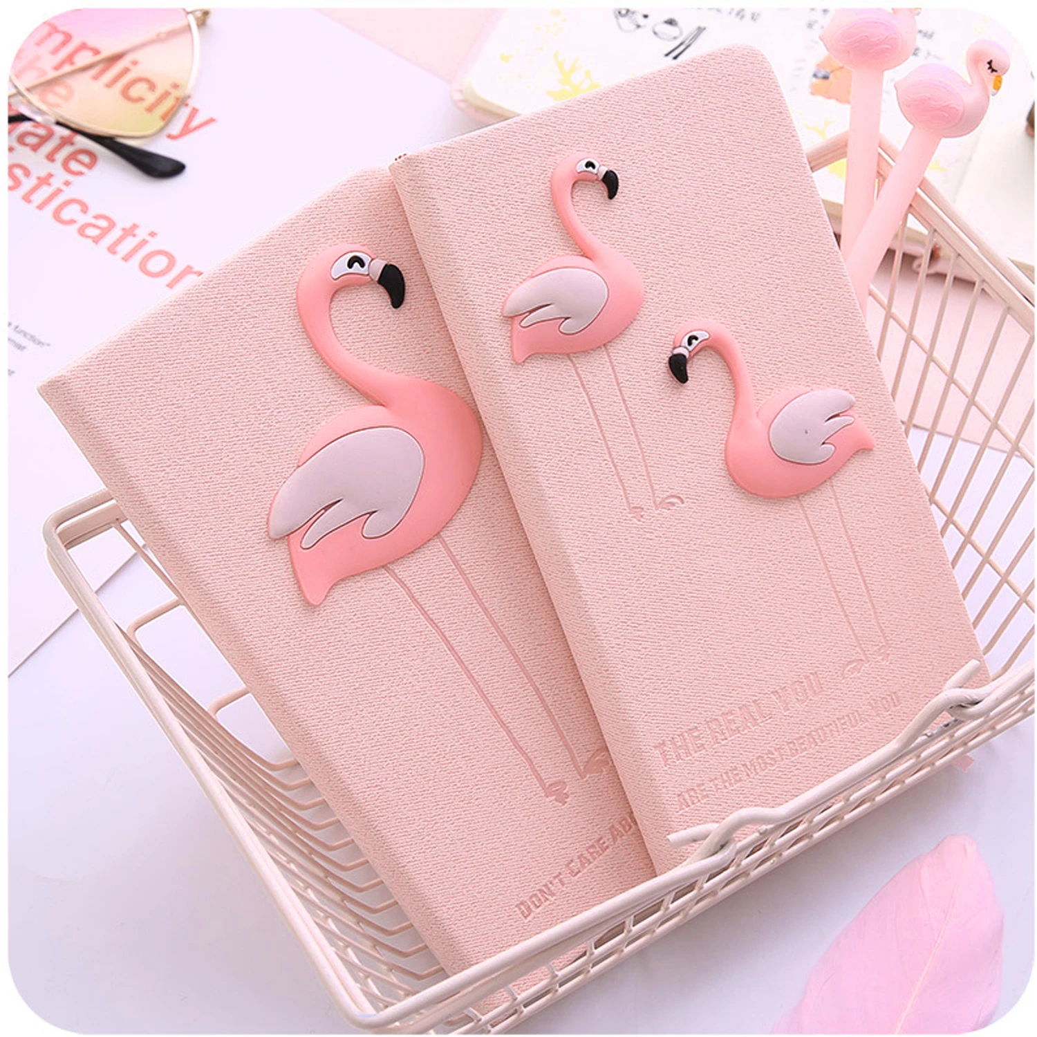 Модный розовый Фламинго Стиль тетрадь для дневника фотоальбома альбом Дневник