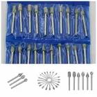 20 шт. 3 мм алмазные заостренные сверла для резьбы по дереву нож для заточки резьбы Аксессуары Набор для полировки сверла