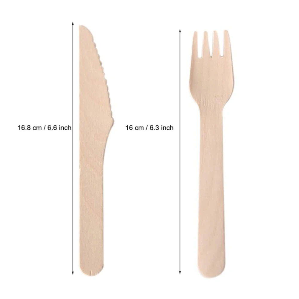 

100Pcs Disposable Cutlery Disposable Knives Forks Tableware Personalized Party Forks for Party Kitchen Restaurant Accessories
