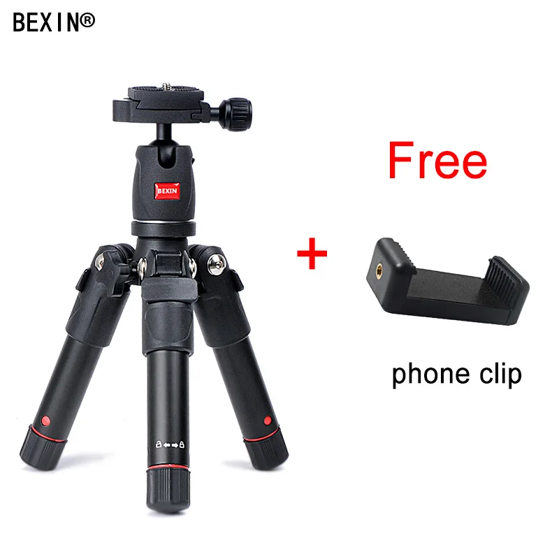 BEXIN мини-штатив dslr настольная камера подставка для телефона штатив Гибкий портативный складной дорожный штатив для dslr камеры с мини-шаровой головкой - Цвет: set 1