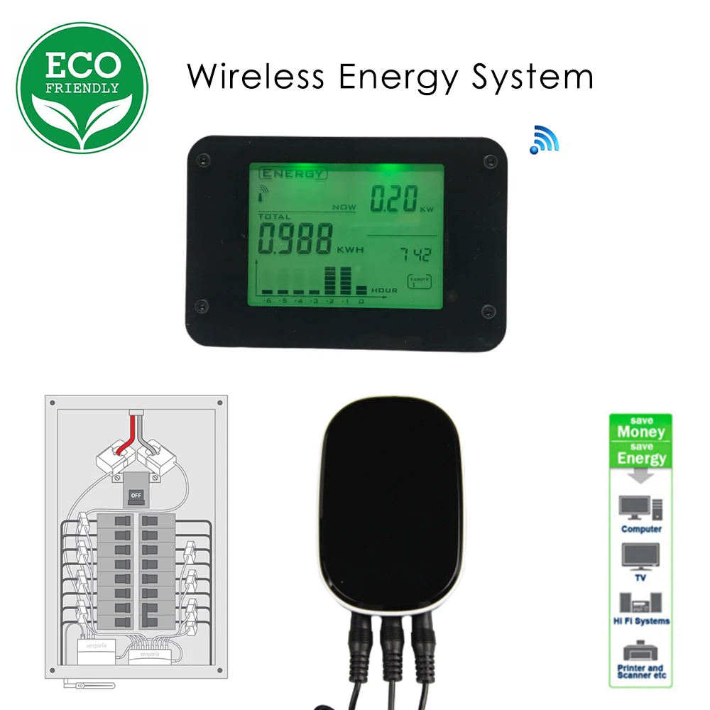 Цифровой беспроводной энергосберегающий монитор|Измерители энергии| |