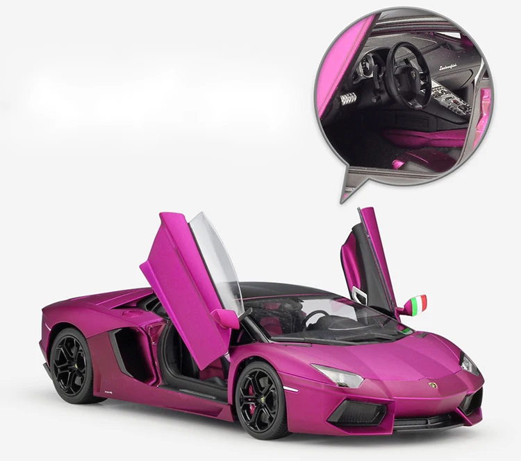 WELLY литье под давлением 1:18 высокая модель симулятора автомобиля Lamborghini Aventador LP700 металлический гоночный автомобиль игрушки из сплава для детей подарки коллекция