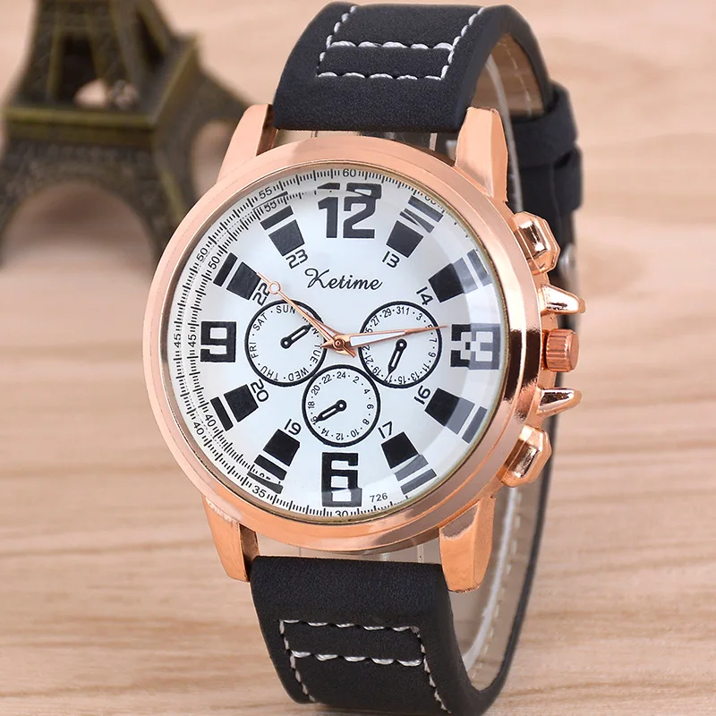 

Men's Business Quartz Watches Personalized Fashion Waterproof WristWatches Wholesale High Quality TimePieces for Homme