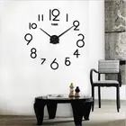 Часы настенные кварцевые сделай сам, украшение для дома, Большие зеркальные римские часы в современном стиле, для гостиной