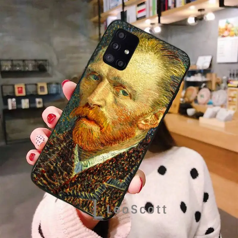 

paintings Starry Night Van Gogh Phone Case For Samsung A40 A31 A50 A51 A71 A20E A20S S8 S9 S10 S20 Plus note 20 ultra
