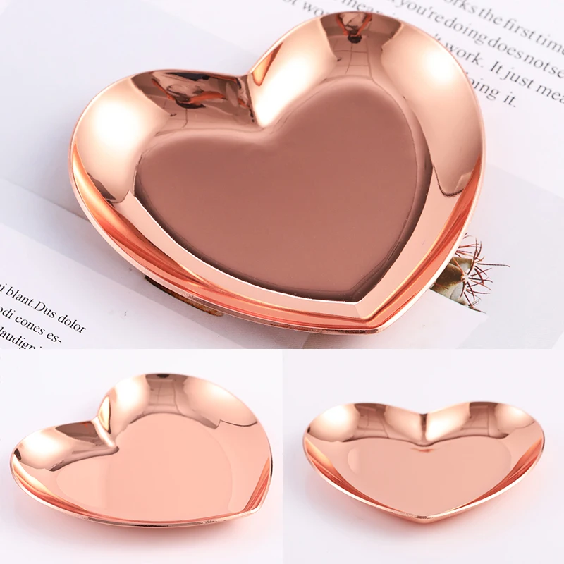 1 шт. металлическое сердце хранение для принадлежностей дизайна ногтей чехол