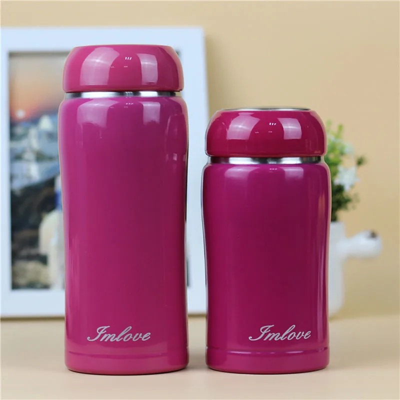 Симпатичный термос из нержавеющей стали кофейная чашка портативная бутылка для