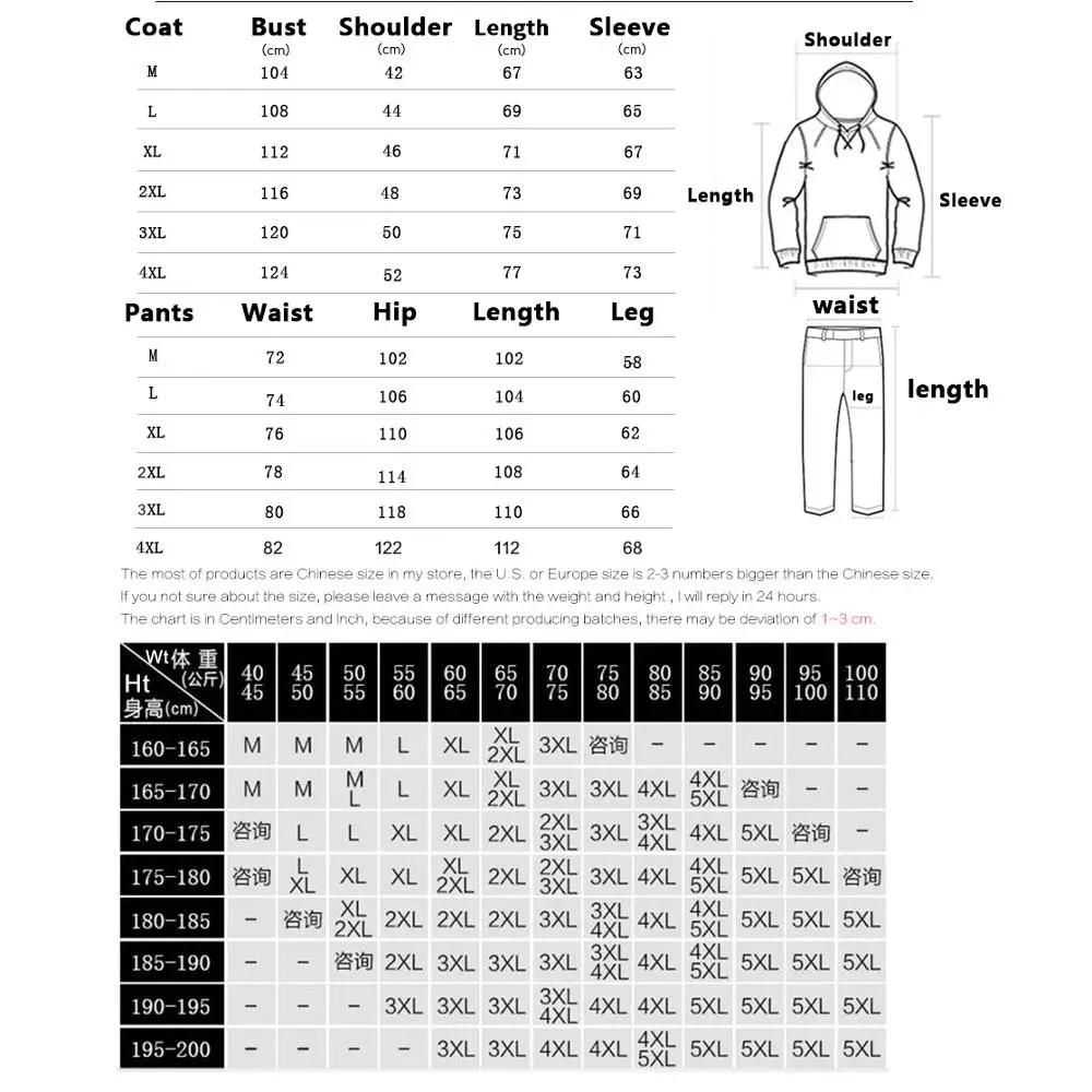

2019 Men Warm Sets Fashion Sporting Thick Suit Patchwork Zipper Hooded Sweatshirt +Sweatpants Mens 2 Pieces Sets Slim Tracksuit