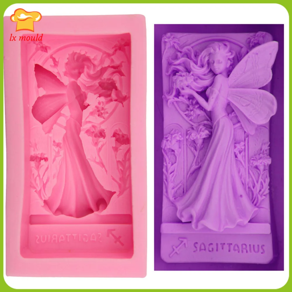 

Carnation Beautiful Fairy Silicone Molds Chocolate Plaster Aroma Diffuser Tool 100% Food Grade DIY Handmade Soap Mould