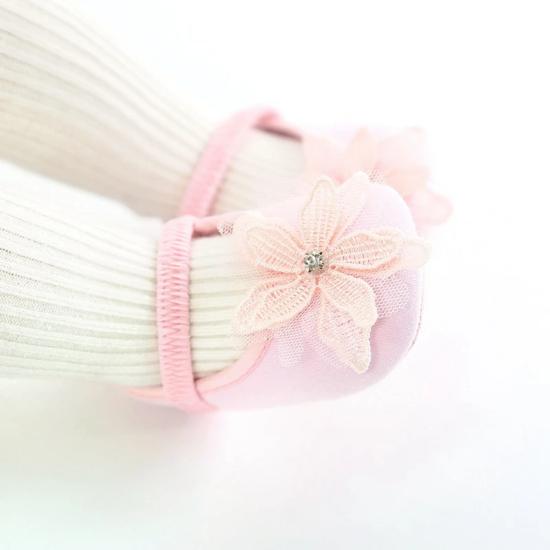 

Baby Girl Infants Embroidery Floral Pattern Princess Shoes Infant Lace Flower Headwear Photography Props Set.