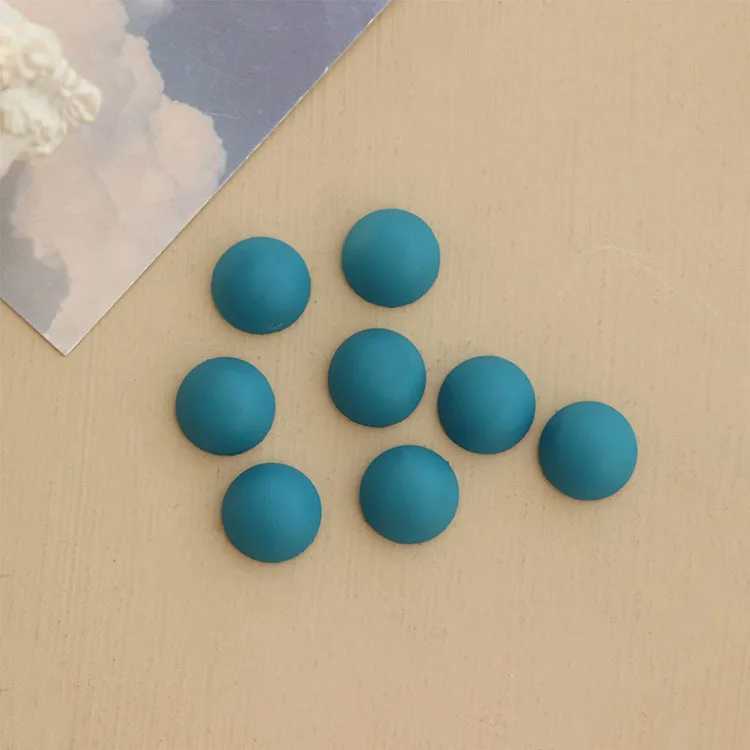 Полукруглые бусины из смолы для серег и ювелирных изделий сделай сам матовая