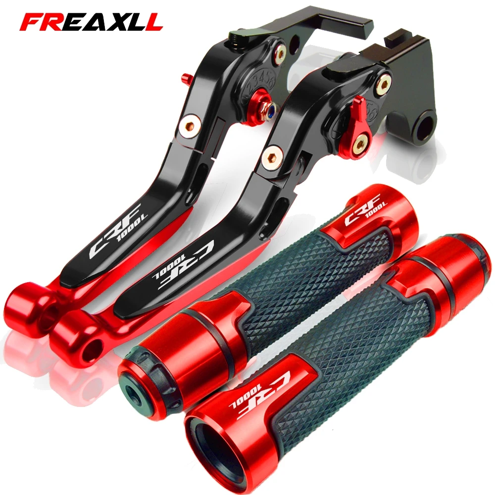 

Motorcycle Folding Extendable Brake Clutch Levers For Honda CRF1000L Africa Twin 2015-2019 2018 2017 CRF 1000L Hand Grips Set