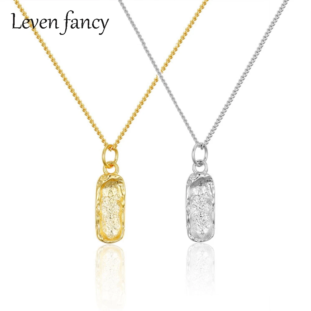 

Женское прямоугольное ожерелье из серебра 925 пробы, с подвеской-бруском