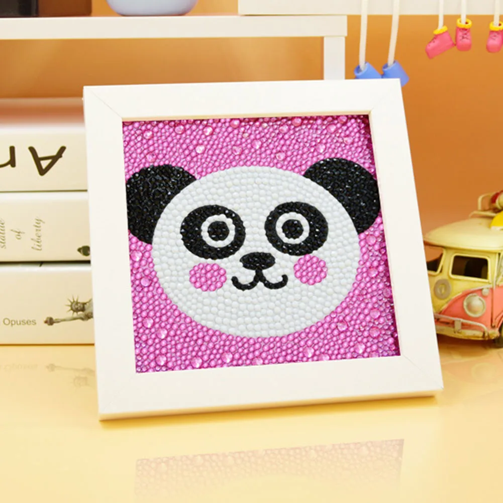 

6x6 Inch Diamond Painting DIY Handmade Full Drill Diamond Cartoon Pattern Paste Painting With Frame For Children Kids