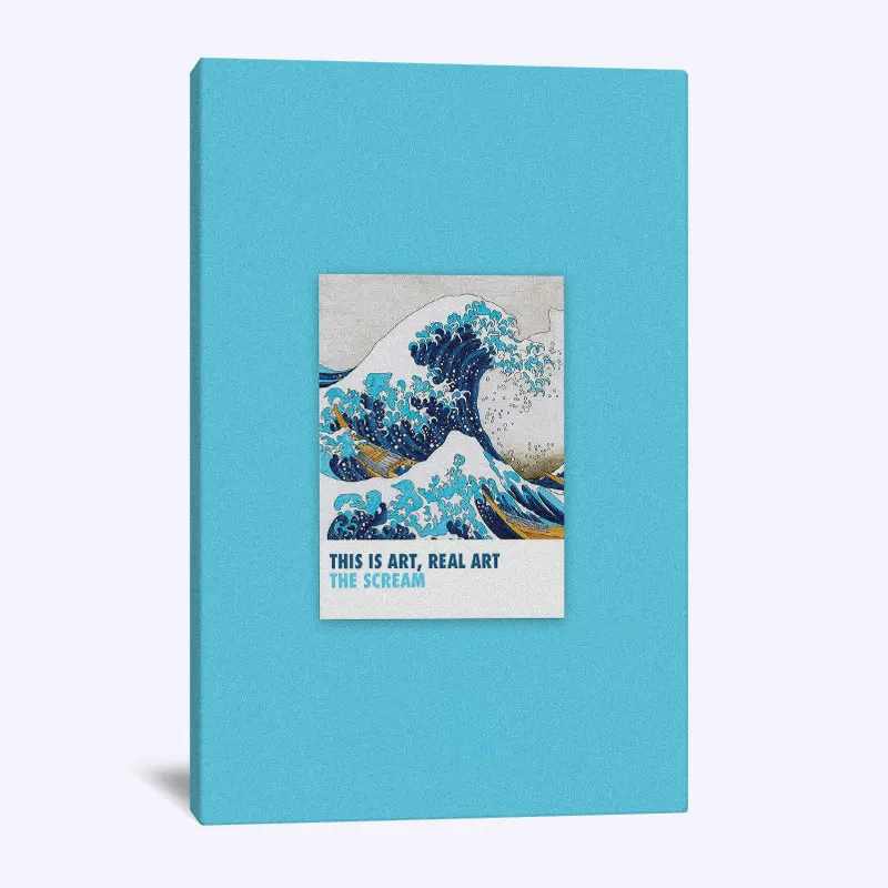 Новый домашний декор большая волна канагава холст живопись эстетика дети