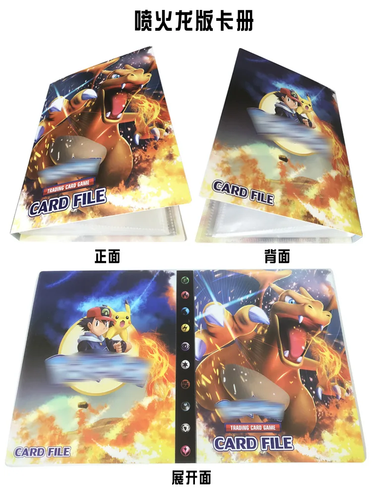 Libro de cartas de Pok&eacute;mon para ni&ntilde;os, nuevo soporte de pokemon, colecciones de juguetes, &aacute;lbum, lista de carga superior, regalo-2