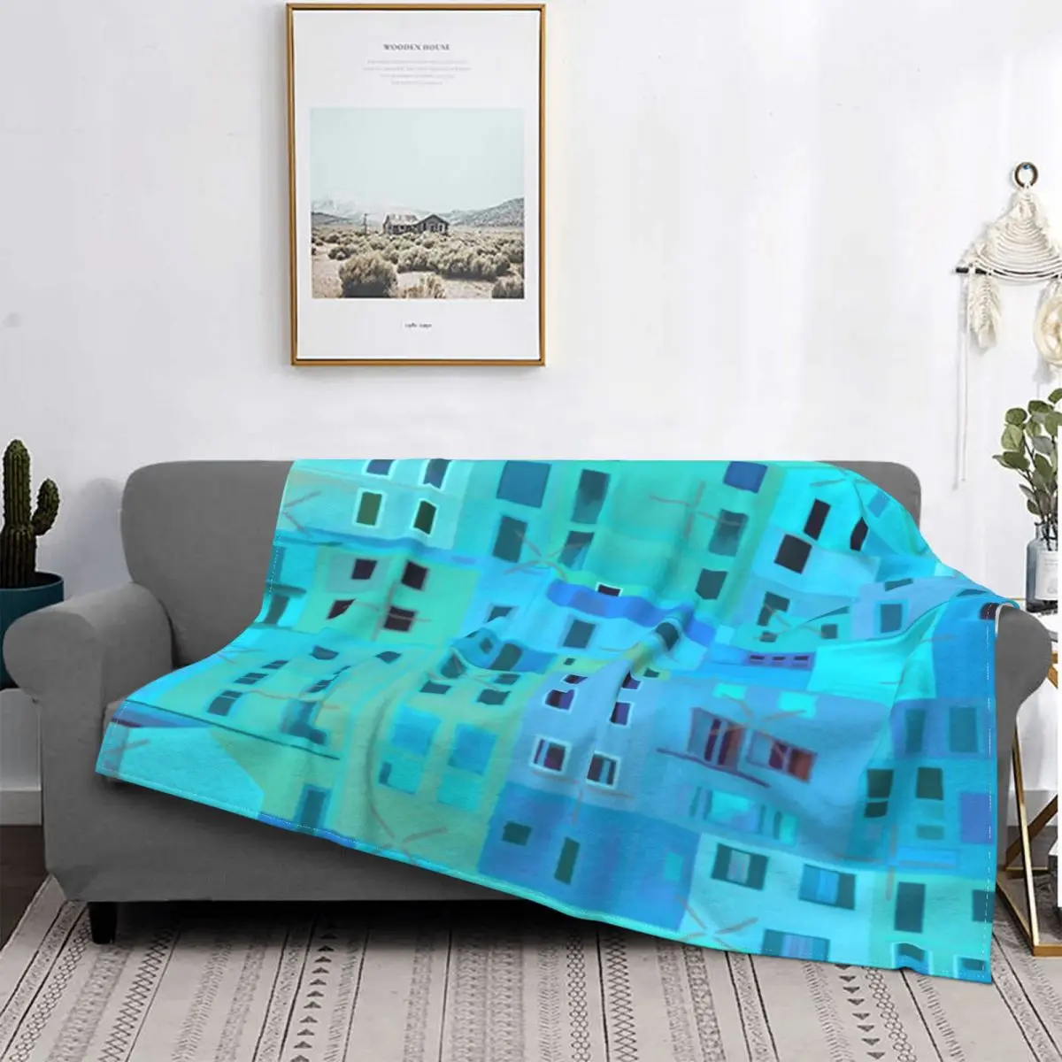 

Manta italiana de la Costa de Amalfi, colcha a cuadros para cama, cubierta de playa, manta de Picnic, manta de pickick