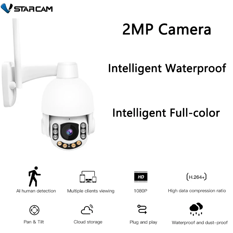 

Беспроводная IP-камера видеонаблюдения VStarcam, 1080P, HD, Wi-Fi