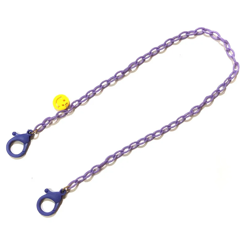 

Fast Delivery For Adjustable Strap Jewelry Mask Holder Accessories Length Chain Anti-lost Acrylic Neck Candy 58cm Color Bandage