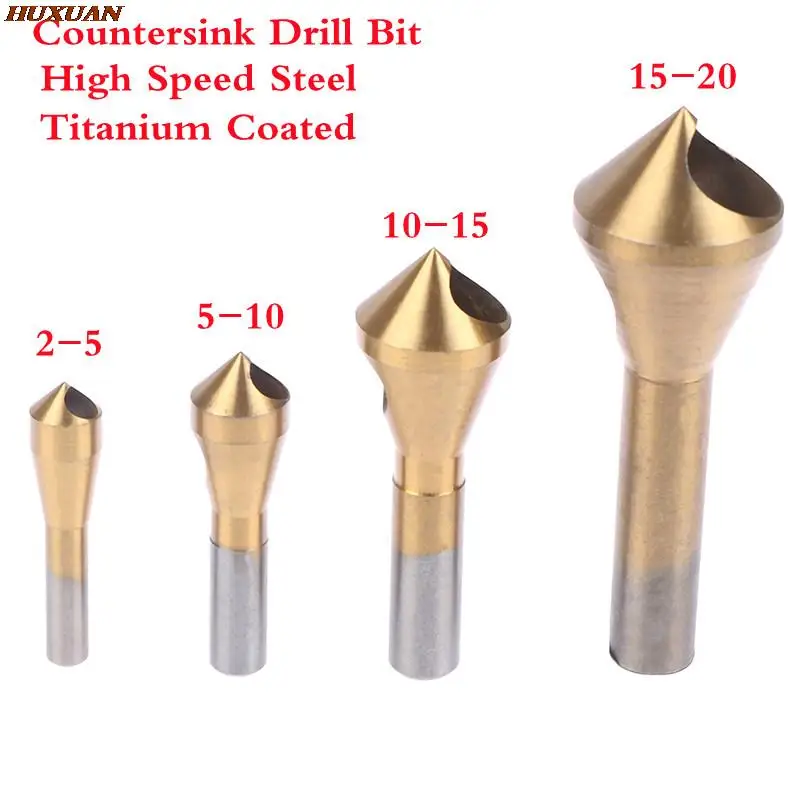 

Титановая Зенковка, сверло для удаления заусенцев, конусное сверло для отверстий, сталь/алюминий, с потайной головкой