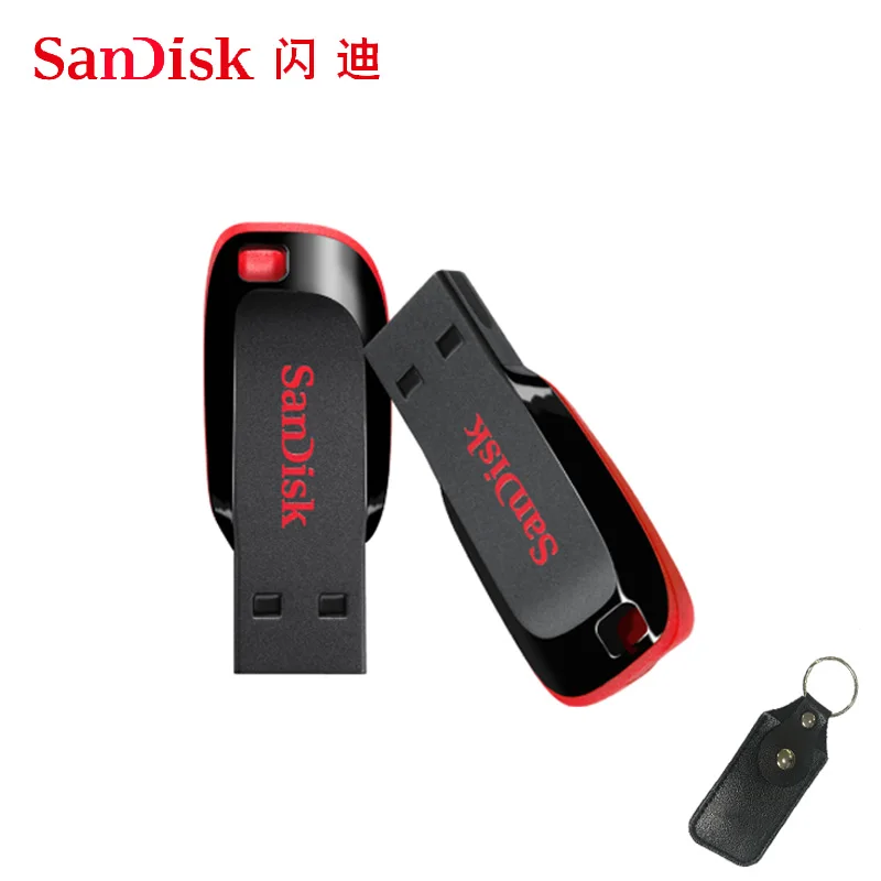 Флеш накопитель sandisk 128 ГБ 64 32 16 мини USB флеш 2 0 флешка диск на ключ память для