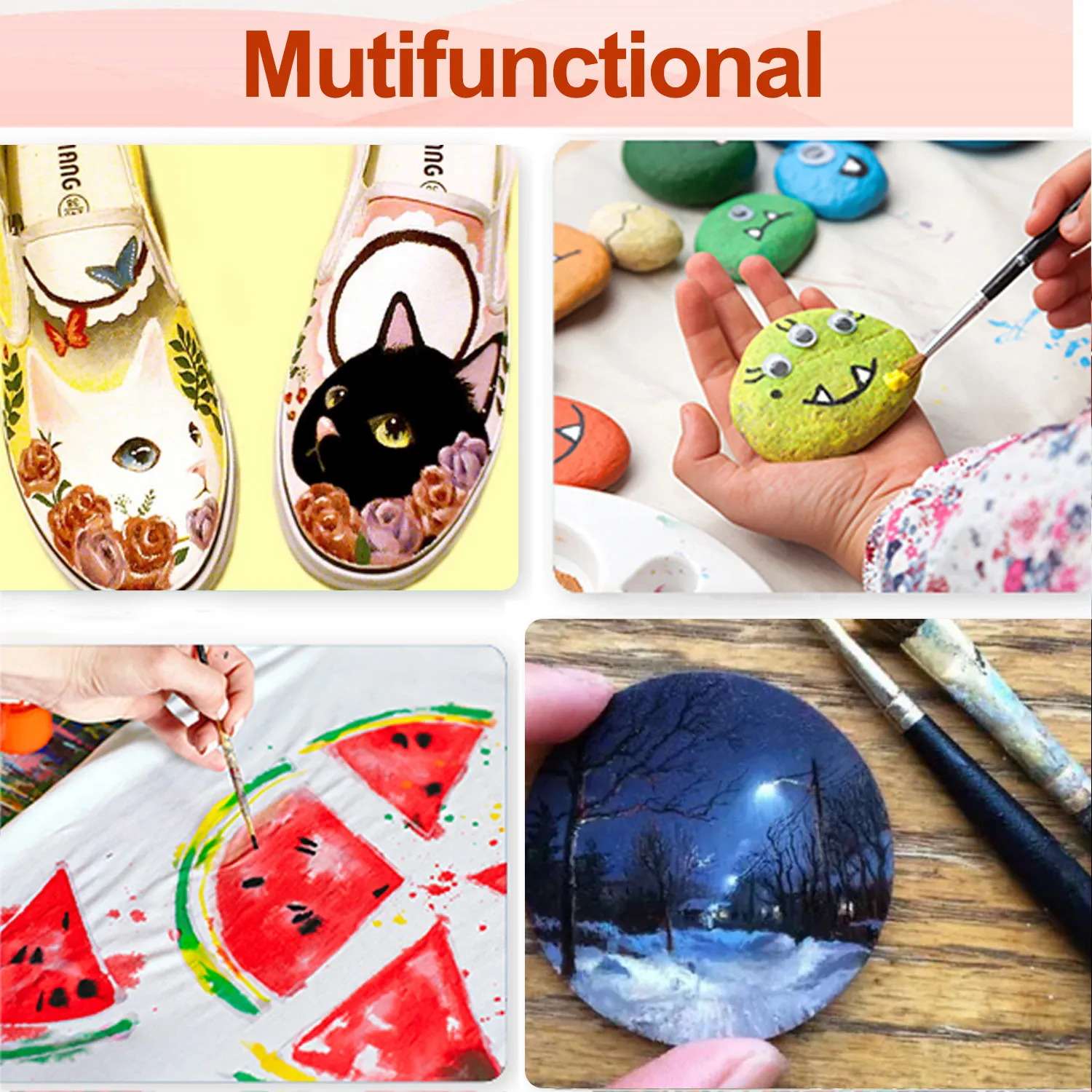 12 Цветов мл профессиональная акриловая краска пигмент комплект для детей и