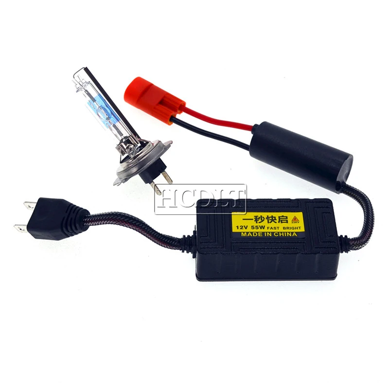 HCDLT полный комплект супер мини 55 Вт AC тонкий балласт HID фар Ксенон H7 H1 H11 9005 9012