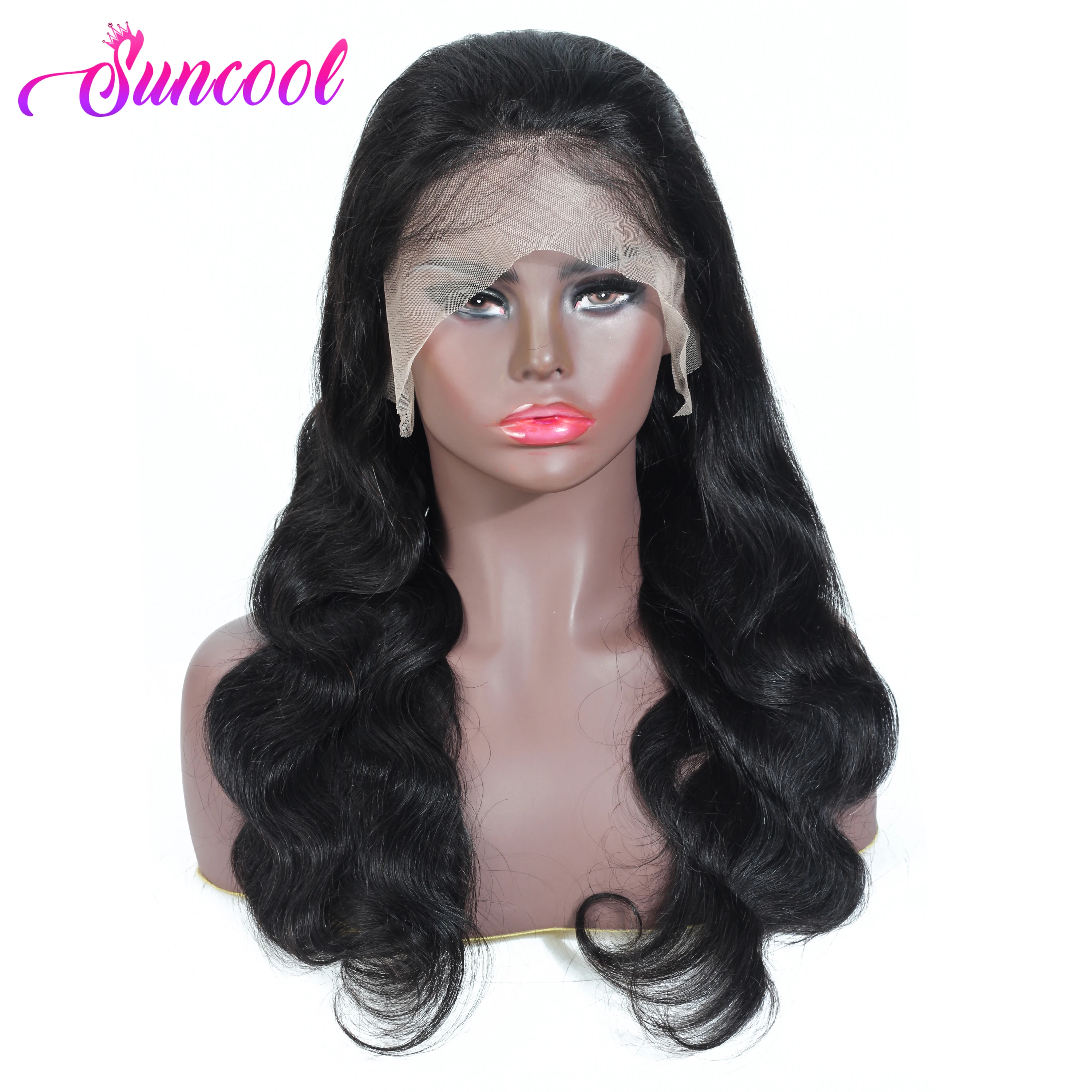 

Brazilian Body Wave Human Hair Wigs 150% Density 13X4 Suncool Hair Body Wave Lace Front Wig Non-remy 4x4 Lace Closure Wig