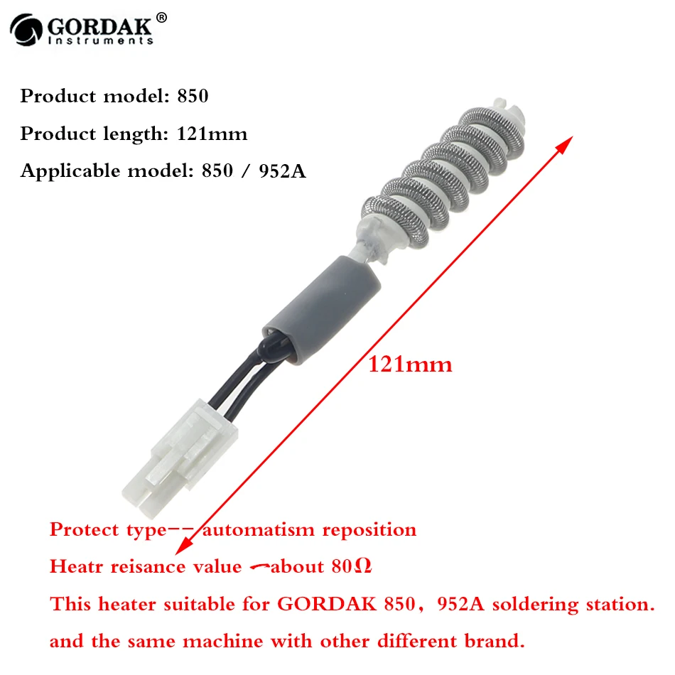 Нагревательный элемент GORDAK 850 850A подходит для Замена нагревателя 952 850B 952D 952H