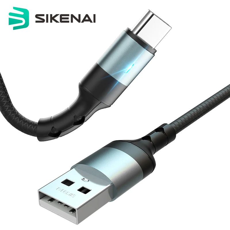 

Sikenai 5A Smart Power off Data Cable USB Type C Fast Charging cable