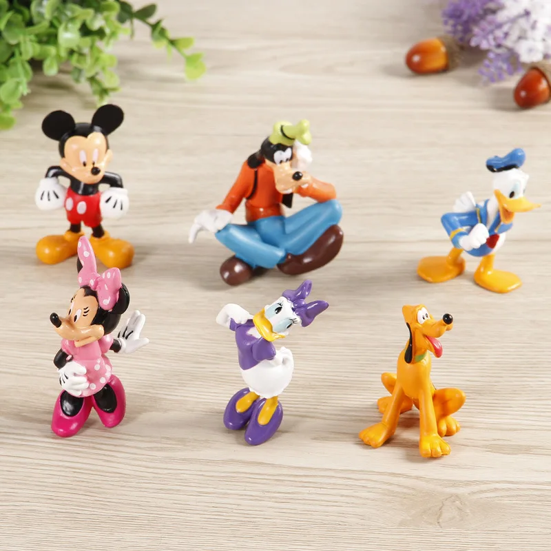 4-5-6pcs/комплект 6-14 см с Микки Маусом и Минни Маус комплект Мышь Дональд Дак Дэйзи