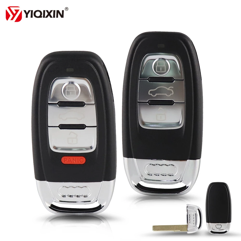 YIQIXIN 3/4 кнопочный умный дистанционный чехол для ключей Замена Fob Audi A3 A4L A6L Q5 A5 A6 A8