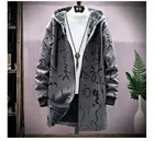 Осенне-зимняя мужская стеганая куртка в китайском стиле, плотное пальто на флисовой подкладке, Мужское пальто, стеганая одежда