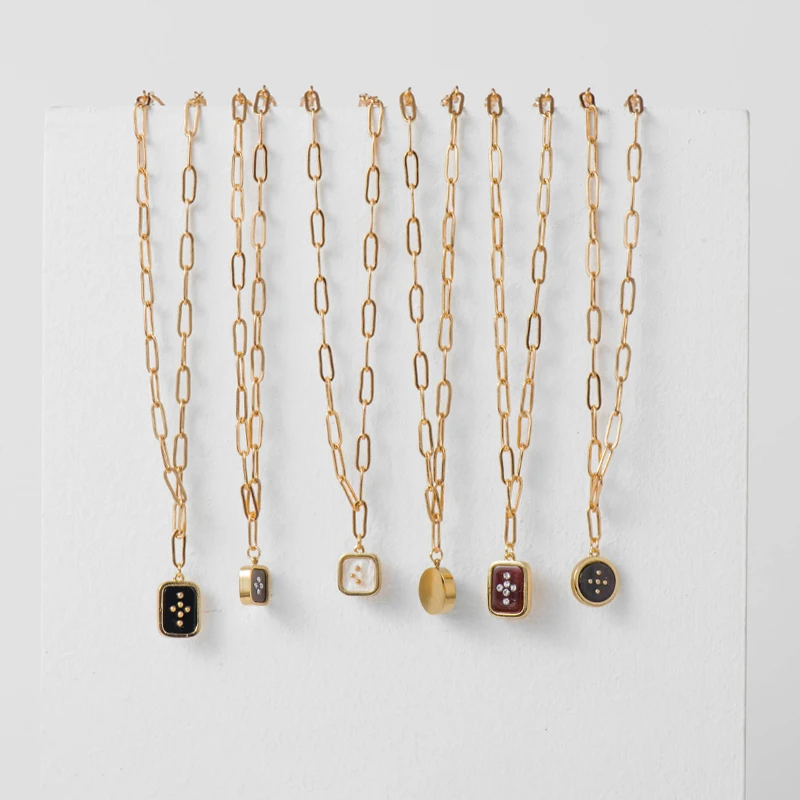 Fever&ampFree 2019 New Tiny Pendant Necklace Women Fashion Gold Geometric Collier Party Jewelry Collares De Moda Free Shipping | Украшения