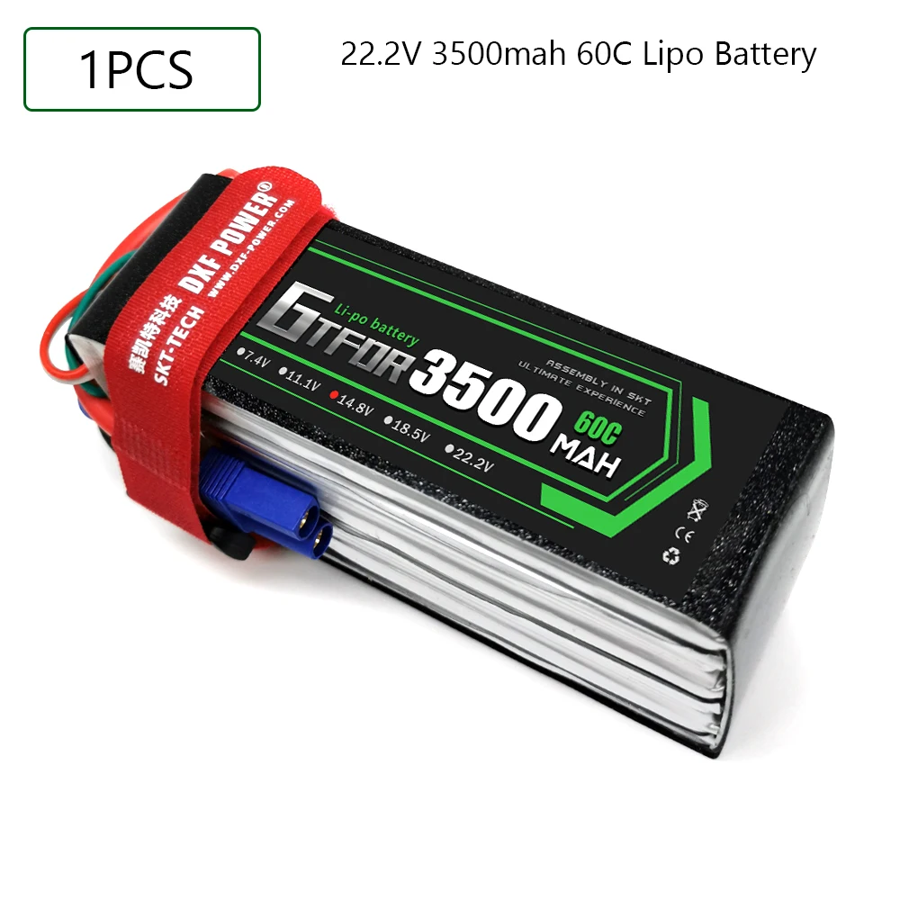GTFDR 3500 мАч 22 2 в 60C-120C Lipo батарея 6S XT60/DEANS/XT90/EC5 для AKKU дрона FPV грузовика четыре axi