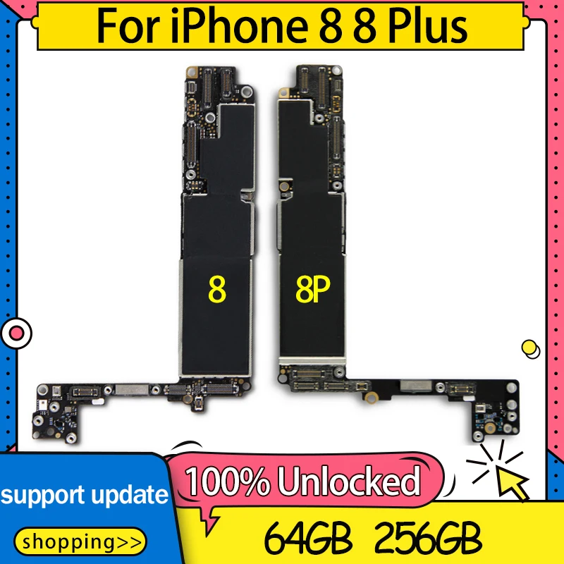 4G LTE материнская плата для iPhone 8 P Plus без/с Touch ID разблокированный полный чип IOS