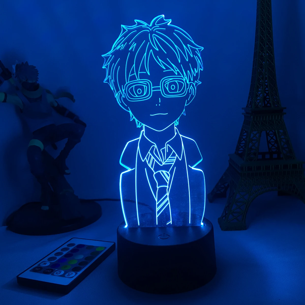 

Anime Your Lie in April рисунок Arima Kousei 3D светодиодный ночник акриловый Настольный светильник для домашнего декора комнаты подарок на день рождения д...
